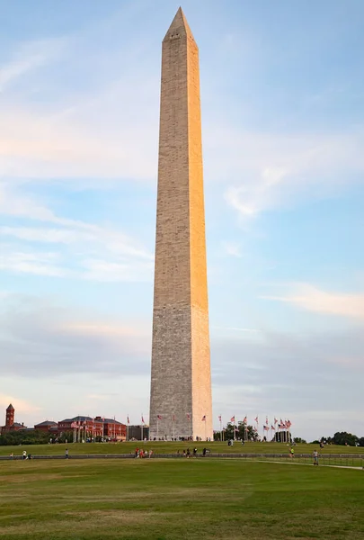 Памятник Джорджу Вашингтону Центре Национального Торгового Центра Вашингтоне Сша — стоковое фото