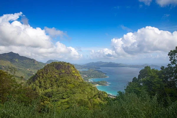 Vista Desde Las Montañas Isla Mahe Seychelles —  Fotos de Stock