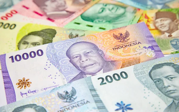 Collection Indonesian Banknotes 1000 50000 Rupiah — Stockfoto