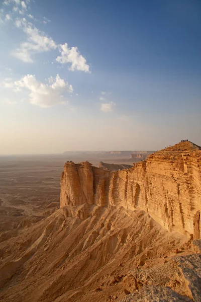 Bordo Del Mondo Popolare Destintazione Turistica Punto Vista Vicino Riyadh — Foto Stock