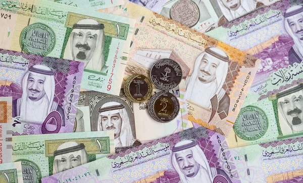 Коллекция Банкнот Riyal Саудовской Аравии Лицензионные Стоковые Изображения