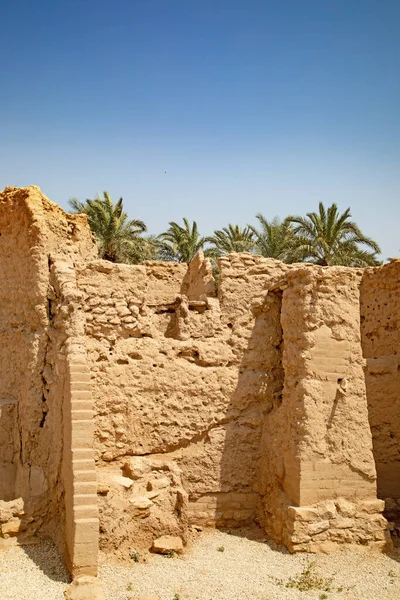 Straten Van Oude Stad Diriyah Bij Riyad Koninkrijk Saoedi Arabië Stockafbeelding