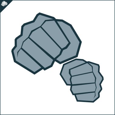Karate yaratıcı tasarım amblemi. Dövüş sanatları Simbol, logo.