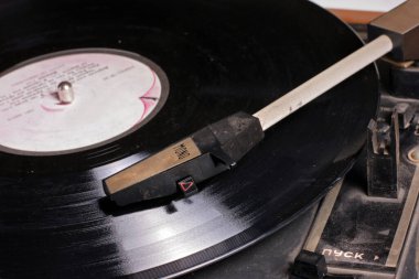 siyah vinil disk, gramofon plaka