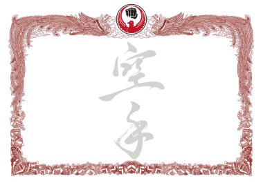 Traditional japan combat martial arts karate, taekwon-do, hapkido, judo, aikido.