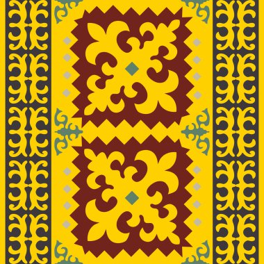 Ethnic patterns. Traditions of nomads, Kazakh steppes, Asian Mongolian Caucasus clipart