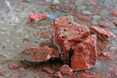 Döşeme tuğlası tuğla duvar arka planı.