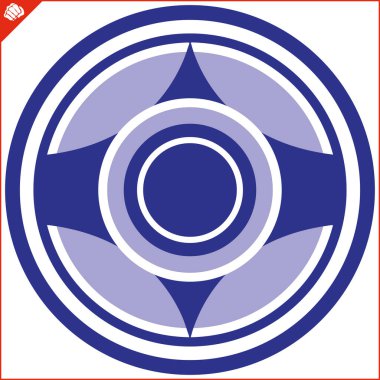 Amblem dövüş sanatları. Federasyon KYOKUSHIN OYAMA TÜM KARATI Logosu