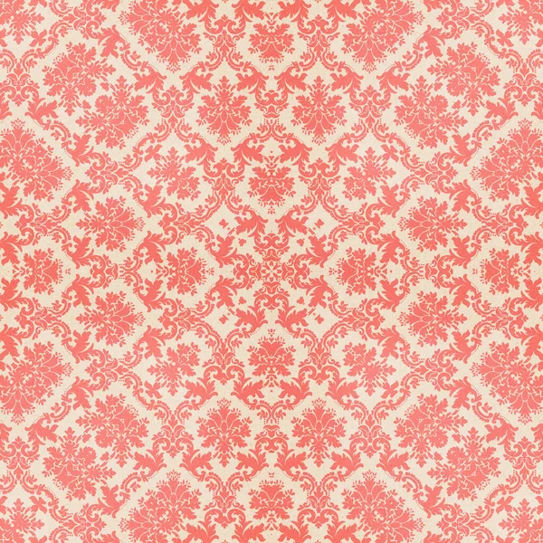 Płytka Wiktoriańska Bezszwowa Pastelowych Odcieniach Koralowego Różu Idealna Wzorów Tekstylnych — Zdjęcie stockowe