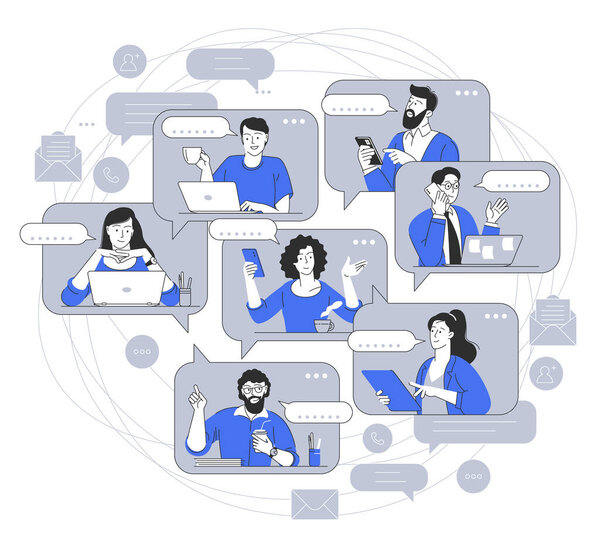 Коллекция коллективного бизнеса. Концепция рабочего процесса и бизнес-процессов. Люди запускают стартап. Плоская векторная иллюстрация.