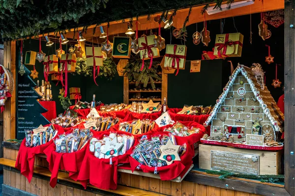 Viena Austria Diciembre 2019 Dulces Pasteles Artesanales Tradicionales Venta Stand —  Fotos de Stock