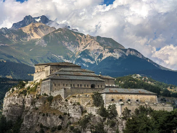 stock image Old military fort of Victor Emmanuel in the mountains in France.