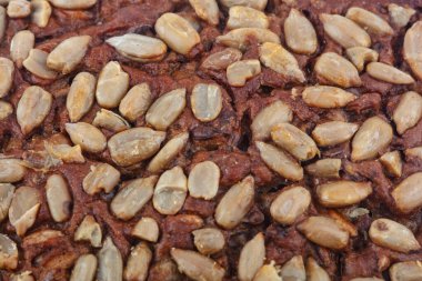 Arkaplan olarak lezzetli tam tahıllı ekmek.