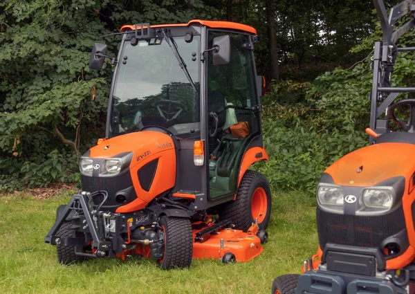 Tyskland Wetzlar Juli Kubota Traktor Gräsklippare Mässa Utställning — Stockfoto