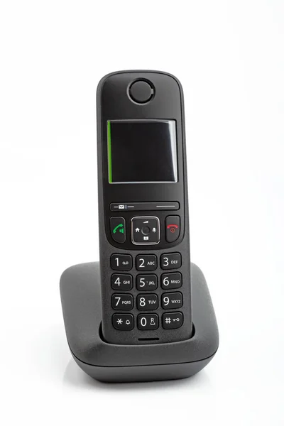 Telefone Sem Fio Isolado Fundo Branco — Fotografia de Stock