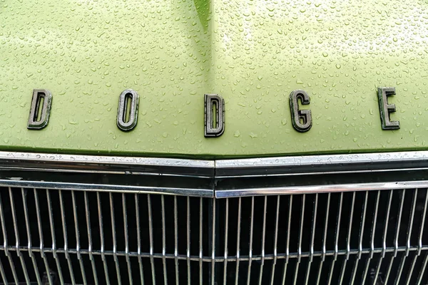 Wettenberg Hesse Germany 2023 Details Dodge Car Traditional Car Show — Stock Photo, Image