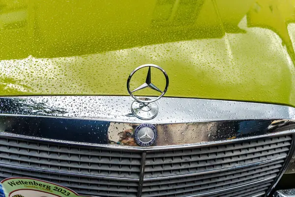 Wettenberg Hesse Allemagne 2023 Mercedes Star Sur Classique Mercedes Benz — Photo