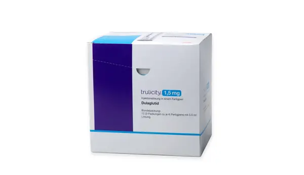 Huettenberg Germany Oktober 2023 Box Trulicity Containing Dulaglutide Pens Treatment Stock Image