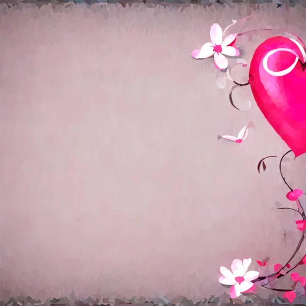 Romantic Background Pink Heart — Stock fotografie
