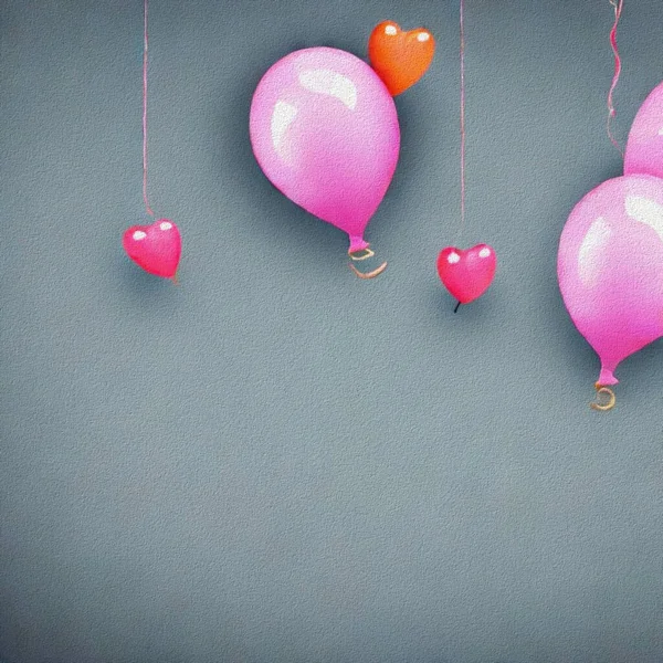 Dejlig Baggrund Med Farverige Balloner - Stock-foto
