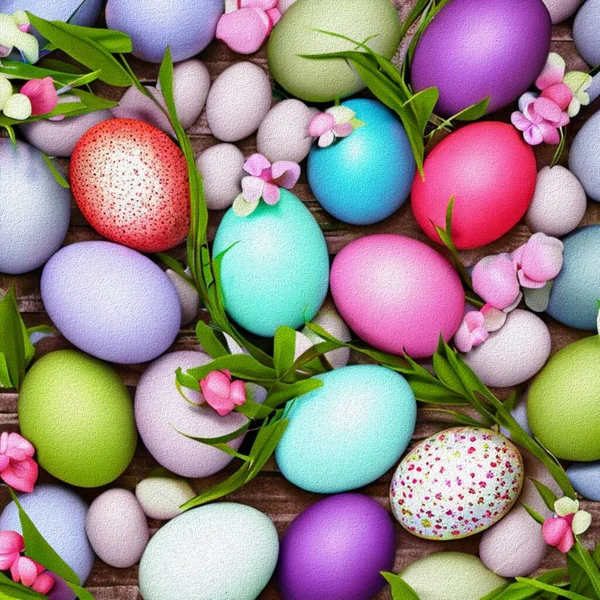 Happy Eastern Meetings Colourful Eggs Bunny Zdjęcie Stockowe