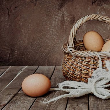 Beautiful Greetings for Eastern with colourful Eggs and a bunny