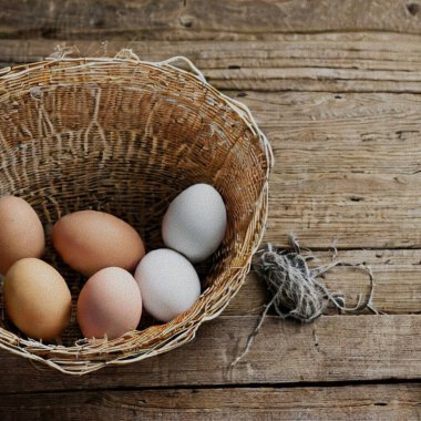 Beautiful Greetings for Eastern with colourful Eggs and a bunny