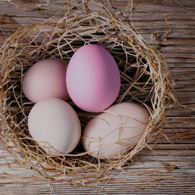 Beautiful Greetings for Eastern with colourful Eggs and a bunny