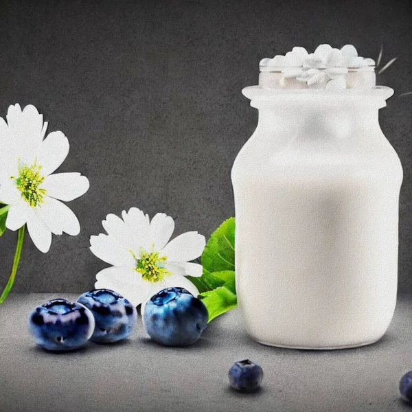 Fresh Dessert Jogurt Blueberries — Φωτογραφία Αρχείου