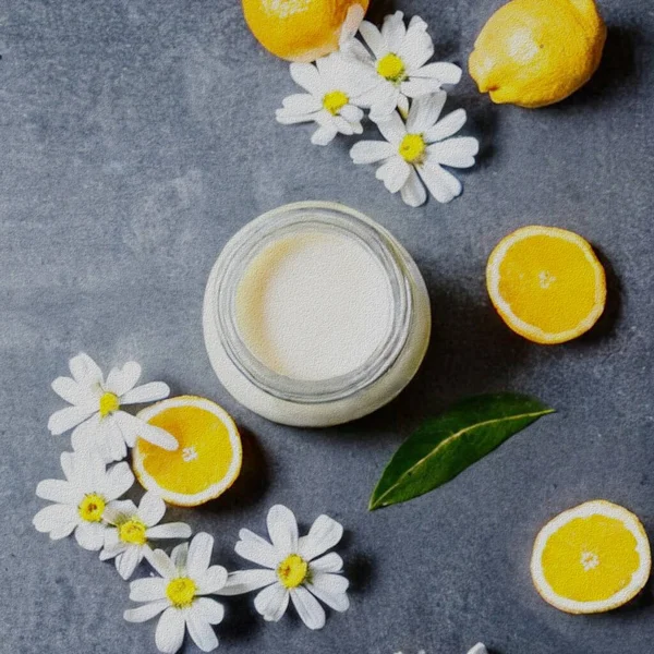 Fresh Dessert Jogurt Lemon —  Fotos de Stock