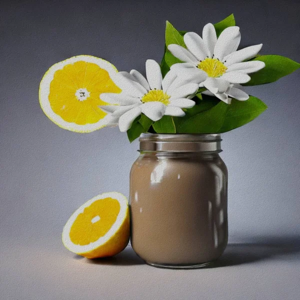 Fresh Dessert Jogurt Lemon — Φωτογραφία Αρχείου