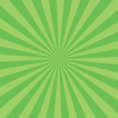 Green banner rays, lines background