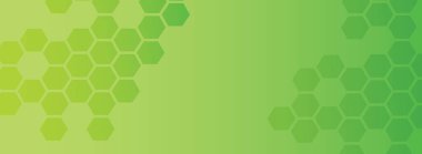 Greene banner background with hexagon combs