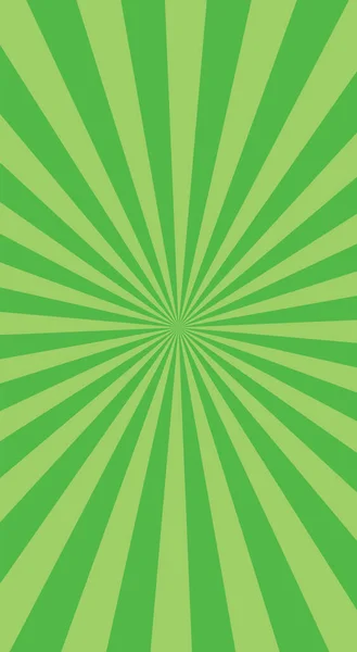 Raggi Banner Verdi Sfondo Linee — Vettoriale Stock