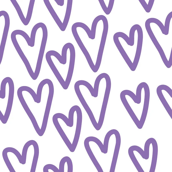 Hearts Seamless Background Pattern — Stockový vektor