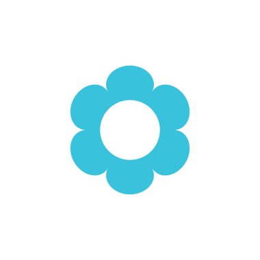 Çiçek sembolü simgesi etiketi