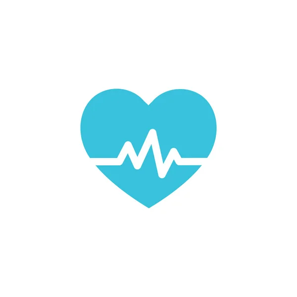 Kalp Atışı Kardiyoloji Simgesi — Stok Vektör