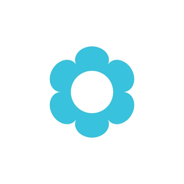 Flower Symbol Icon Sticker — Stock Vector