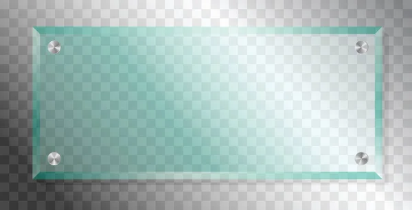 Panneau Verre Transparent Avec Espace Copie — Image vectorielle