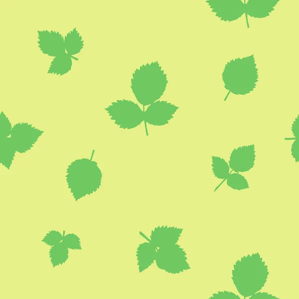 Зеленые Листья Природные Элементы Дизайна — стоковый вектор