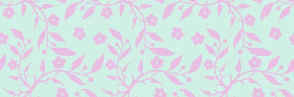 Diseño Cinta Washi Fondo Patrón Floral Sin Costuras Floración Estallido — Vector de stock