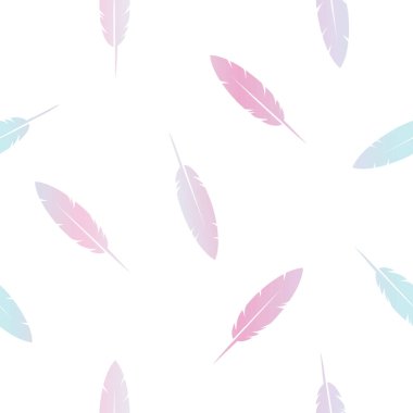 Tüysüz desen, pembe, mavi renk gradyanı, tasarım ögesi, beyaz arkaplan