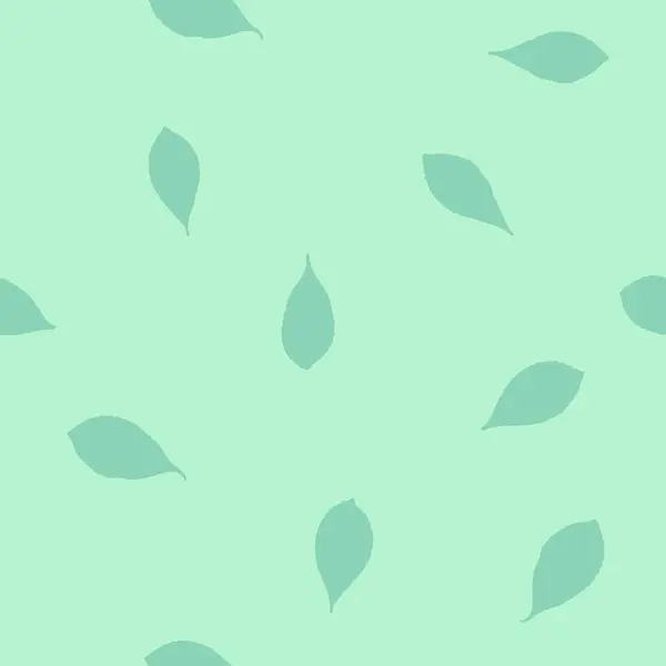 Листья Бесшовный Узор Натуральный Узор Травы Специи Травы Сада Зеленые — стоковый вектор