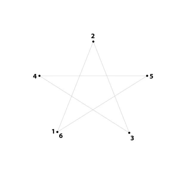 Star Comment Dessiner Une Étoile Facilement Marches Connectez Les Points — Image vectorielle