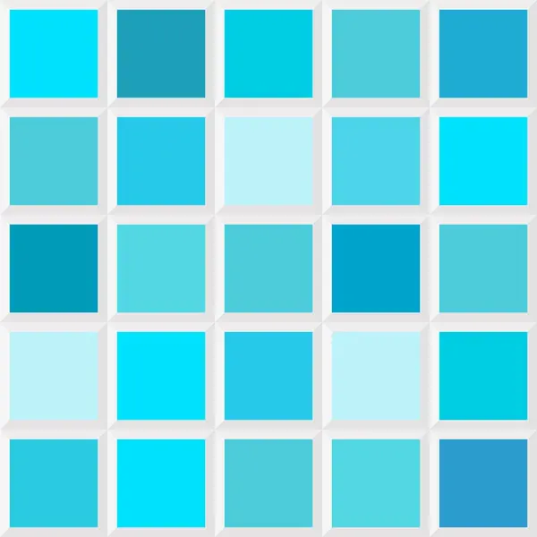 Blue Caribbean Tile Palette Color Scheme Design Element — Stock Vector