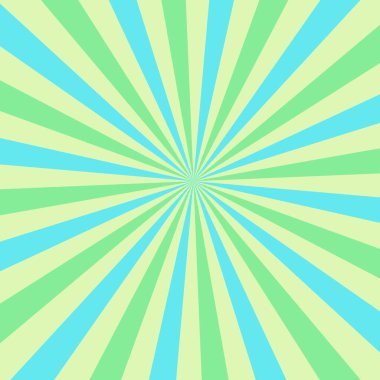 Güneş ışığı, yeşil ve mavi arkaplan