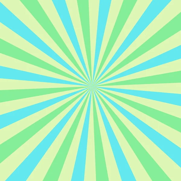 Rayon Soleil Fond Vert Bleu — Image vectorielle