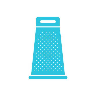 El rendesi simgesi, sembol. Düz dizayn. Beyaz arkaplanda mavi simge. Mavi simge setinden.