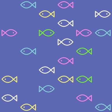 Balık akvaryumu - kusursuz desen