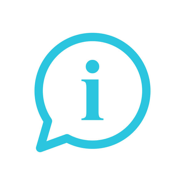 Information icon symbol. From blue icon set.